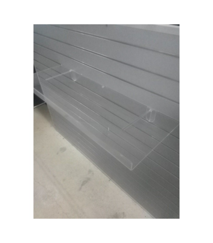 Acrylic Shelf with Lip 1155mmW x 285mmD Shop Basics