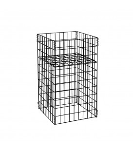 Small Mesh Dump Bin 460x460x760mm High Black
