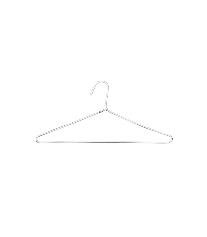 Wire Hanger Plastic Coated 405mm Wide White Shop Basics